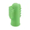 En stock cepillo de dientes de silicona para dedos de mascota cepillo de dientes especial para mascotas cepillo de dientes desechable cepillo de dientes de silicona de dibujos animados al por mayor