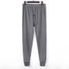 Pantalones Térmicos de Cintura Alta para Hombre, Color Sólido, Talla Grande, para Papá, Ropa Interior, Capa Base, Pantalones Cálidos, Venta al por Mayor de una Sola Pieza, Hombres de Mediana Edad