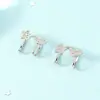 Brinco de Orelha Exclusivo de Estrela e Lua de Alta Qualidade Clipe de Orelha Feminino Estilo Fresco Feminino Brinco de Estrela de Cinco Pontas com Strass Para Orelha Sem Piercing