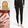 Venta de liquidación: Ropa interior térmica para mujer, leggings de capa base sin costuras para invierno, forrados de polar y engrosados para abrigar, a prueba de viento, se venden individualmente