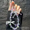 Cadena de Teléfono de Lazo Tridimensional de Perlas Hecho a Mano de Moda y Versátil Correa de Muñeca para Teléfono Llavero Correa