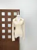 Diseño Único Estilo Francés Solapa de Encaje Madura Top de Manga Larga Puro Deseo Chica Sexy Caliente Delgado Cuello en V Prenda Base