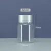 Garrafa Plástica 60cc Frasco Dispensador de Comprimidos de Bambu Boca Larga Selada Ombro Arredondado 150ml Frasco Dispensador de Pó Granulado