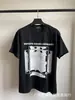 Erd Melancólico Rico Segunda Generación Estampado de Letras Viejo Holgado Retro Vintage Camiseta de Manga Corta para Hombre y Mujer Tendencia Verano