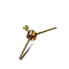 Jacinto de Agua de Latón Metal Calabaza Metálica Doble Propósito Filtración de Agua Vintage Pipa de Fumar Desmontable Decoración para el Hogar y la Oficina