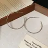 Aretes de Aro Redondos de Aguja de Plata Europeos y Americanos, Sencillos, Modernos, Versátiles, Elegantes, Aretes de Alta Gama con un Diseño Único