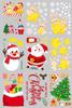 Nuevo SKJD2320 Elementos navideños Dibujos animados Pegatinas estáticas Ventana Cristal Escena Diseño Decorativo Pegatinas de pared Autoadhesivas