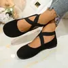 Zapatos mocasín transfronterizos europeos y americanos, zapatos de mujer de estación independiente europea y americana, talla 43, zapatos casuales de talla grande para primavera/verano, venta al por mayor de zapatos de talla grande para mujer
