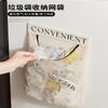 Artefacto de almacenamiento de bolsas de basura de cocina, montado en la pared, bolsa de almacenamiento de gran capacidad, bolsa de plástico, almacenamiento, bolsillo de red con velcro