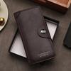 Carteira Masculina Longa Fivela Magnética Bolsa para Terno Porta-Cartões com Vários Slots Porta-Identidade Carteira Masculina Moda Três-Em-Um Atacado