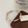 Pulseira de pérolas de água doce natural da moda estilo luxo leve pulseira de temperamento de alta qualidade nicho presente Qixi pulseira para namorada feminina