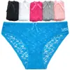Nova lingerie sexy de renda feminina transparente cintura média-baixa algodão calcinhas femininas fornecimento de fábrica atacado