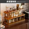 Estante de madera, estante de almacenamiento de esquina para encimeras, almacenamiento triangular para cocina, estantería para el hogar, estante de almacenamiento de varias capas para oficinas