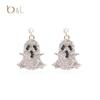 Aretes de serie de Halloween al por mayor del fabricante, aterradores y divertidos, fantasma, murciélago, araña, aretes de calavera