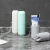 Estojo de Escova de Dentes Listrado para Viagem Copo de Enxaguante Bucal Portátil Conjunto de Copos para Escova de Dentes Escova de Dentes Escova de Dentes Copo de Escova de Dentes Simples Nórdico