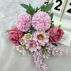 Flor Artificial Transfronteriza Nuevo Producto Espiga de Arroz Rosa Arreglo Floral de Mesa para Sala de Estar Decoración Accesorios de Fotografía para Bodas Estudio Ramo de Flores Artificiales