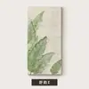 Jia Da Ye Da Pasillo Pintura Decorativa Planta Verde Pequeña Fresca Textura Madera Estilo Tronco Pasillo de Entrada Pasillo Pintura Colgante Hojas de Banano