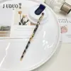 Tangerina Antiguo Retro Hanfu Adorno para el Cabello Patrón de Mármol Horquilla para el Cabello Horquilla de Ácido Acético Moderno Diario Flor de Cabello en Espiral