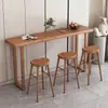 Mesa y taburete para entrada, mampara de apartamento pequeño estilo nórdico, mesa de barra larga de pared para ocio, mesa de bar plegable, mesa para té de leche