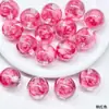 Dingyi K16 Cuentas de Flor de Jamaica Rosa Luna Fría Resina Galvanizada Cuentas de Flor de Rosa con Agujero Cuentas Sueltas Material para Pulsera DIY