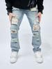 AliExpress Jeans Casuais Novos Estilo Americano Masculino Calças Largas Tendência High Street Calças de Perna Larga Self Photograph
