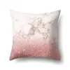 Funda de Almohada de Poliéster Decoración de Coche Funda de Almohada Impresa para el Hogar Funda para Cojín de Cintura Cojín de Coche Funda para Cojín de Mesita de Noche QTA15