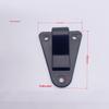 Plástico triângulo placa gancho para trás clipe punch gancho plástico bagagem acessórios bicicleta saco gancho bicicleta saco lateral traseiro