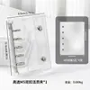 Almacenamiento de Uñas Fresco y Elegante con Doble Cremallera Seleccionado Cuidadosamente Libro Transparente de PVC para Colección de Uñas Álbum de Mini Almacenamiento Desmontable de Hojas Sueltas