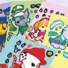 30 pegatinas de rompecabezas del equipo de rescate de perros grandes, juguetes divertidos y educativos para niños, pegatinas educativas de iluminación para DIY