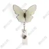 Nueva Insignia de Enfermera de Moda y Gama Alta Mariposa Simulada Hebilla de Extracción Fácil Clip para Insignia de Permiso de Trabajo Colgante de Identificación
