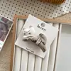 Presilhas de Cabelo Infantis de Tecido Feitas à Mão Estilo Floresta, Grampos de Cabelo Fofos de Algodão com Desenho de Casa, Presilhas Laterais Bico de Pato para Franja e Fios Soltos