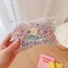Novos Elásticos de Borracha de Alta Elasticidade para Meninas Que Não Machucam o Cabelo, Anéis de Polegar para Bebês, Acessórios de Cabelo para Meninas, Acessórios de Cabeça com Anéis Pequenos para Crianças Atacado