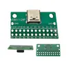 Asiento hembra USB 3.1 TIPO-C con placa fija, interfaz de datos de carga, conector macho y hembra C, doble cara, hacia adelante y hacia atrás, DIY