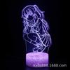 Led Animación Japonesa de Dibujos Animados Hatsune Miku Douluo Continent Sailor Moon Lámpara de Mesa Serie Luz Nocturna 3D