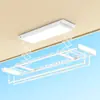 Secador de ropa eléctrico para uso doméstico, interior, ultradelgado, invisible, montado en la pared lateral, retráctil, secador de ropa multifuncional para balcón