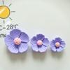 Pétalas de flores de resina flor de cinco pétalas DIY acessórios de cabelo infantis decoração de saída de ar do carro material de caixa de armazenamento de patch