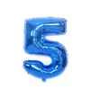 Globos de Aluminio con Números Azul Oscuro Mediano de 28 Pulgadas 0-9 Globos de Número de Aluminio para Decoración de Aniversario y Cumpleaños Venta al por Mayor