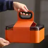 Juego de té de viaje traje pequeño cerámica exterior hogar Kung Fu una tetera cuatro tazas tetera taza portátil regalo creativo