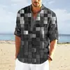 2024 moda casual transfronteriza temu solapa estampado 3D gato hombre manga corta camisa casual