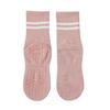 Calcetines de Yoga para Mujer Calcetines de Media Pantorrilla Algodón Antideslizantes Silicona Base de Toalla Fitness Calcetines Deportivos para Mujer Base de Silicona