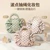 Nueva bolsa de cosméticos con cordón ajustable para mujer, portátil, impermeable, de PU, para viaje, bolsa de almacenamiento portátil, estuche de alta calidad
