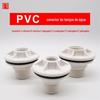 Conexão para Tanque de Água de PVC 4 Pontos 6 Pontos 1 Polegada 1/2 3/4 Conexão de Rosca Interna Barril de Plástico 202532 Braçadeira de Vidro