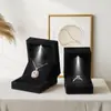 Caja de Joyería, Caja para Anillos, Caja Luminosa de Cuatro Esquinas, Colgante para Pulsera, Caja de Empaque para Joyería de Pulsera, Caja de Joyería Gruesa de Ángulo Recto con Luz