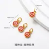 Accesorios de Oro Antiguo con Goteo de Color de Alta Calidad para Joyería Hecha a Mano DIY, Accesorios para Pulseras, Colgantes y Dijes