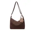 Bolsa feminina de grande capacidade 2026 novo estilo nicho versátil para o dia a dia bolsa tote super moderna casual de ombro transversal