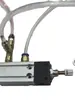 Bomba Neumática de Repostaje, Bomba de Pulverización y Descarga de Aceite con Salida de Aceite Ajustable, Lubricador de Cadena Totalmente Automático