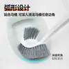 Cepillo para Inodoro de Mango Largo para Limpiar Esquinas, Cepillo para Limpiar el Inodoro del Baño, Cepillo para Inodoro Doméstico Montado en la Pared con Cerdas Suaves