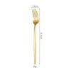 Vajilla de Acero Inoxidable Portuguesa Transfronteriza de Amazon Dorada Cuchillo para Bistec y Tenedor Cuchara Cuchara de Postre Tenedor Cuchara de Café Juego de 7 piezas