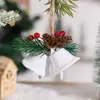 Nueva Campana de Navidad Colgante de Puerta Campana Fruta Roja Piña Especia Carrillón de Viento Colgante para Árbol de Navidad Decoraciones Navideñas
