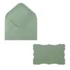 Sobre de Papel Kraft Mini Autoadhesivo con Pegamento de Saliva Patrón Ondulado Tarjeta de Tira en Blanco Estilo Occidental Set de Tarjetas Venta al por Mayor